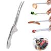 BIUTEFOR Stainless Yakiniku Durable and Abrasion Resistant Tongs, Steel, Tongs, Camping, BBQ, Condiments, Cooking, Non-Slip Design, (25)