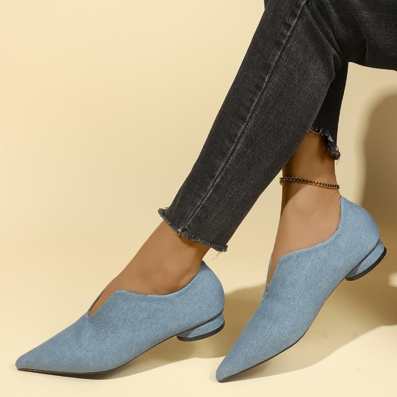 Kadın Sivri Burunlu Düz Ayakkabılar Düz Renk Örme Slip on Ayakkabılar Rahat Nefes Alabilen Bale Ayakkabıları Kadın Düz Ayakkabılar Loafer'lar Kadın