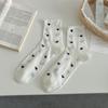 Women's Summer Thin Sweet Breathable Mesh Love Lace Mid Tube Pile Socks