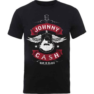 Johnny Cash Winged Guitar T-Shirt Black New Unisex T-Shirt
