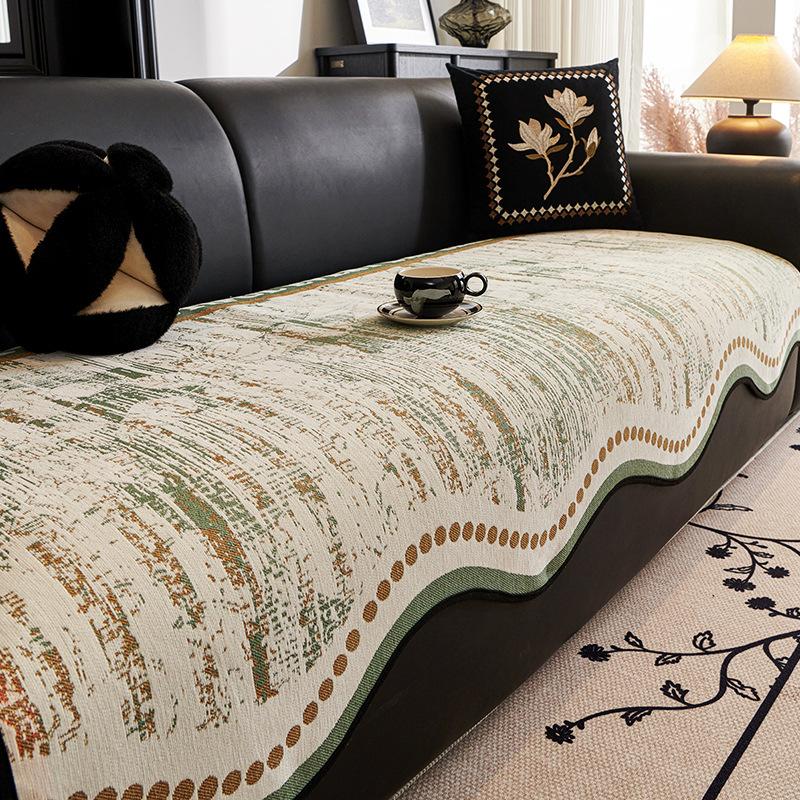 

Special-shaped sofa cushion universal in all seasons 2024 new sofa seat cushion non-slip straight row simple high-end cover cloth towel 90*70cm