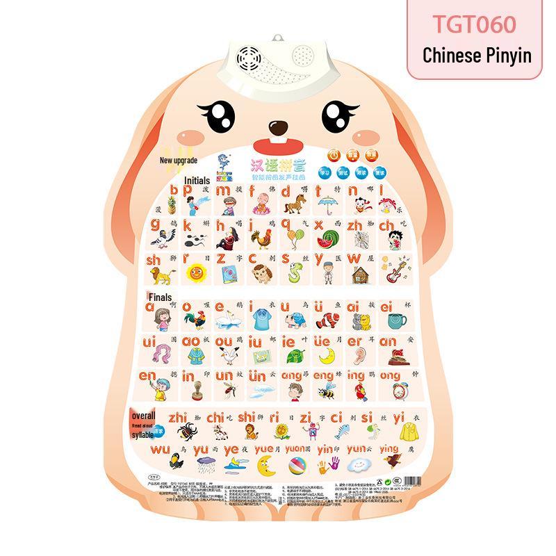 Little Rabbit Talking Wall Chart: Cute Educational Toy for Preschool Pronunciation Learning