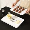 Serving Tray Platter Rectangular Vegetable And Fruit Trays for Snack Dessert Cookie Cheese Plastic Platters Large BPA Free Food Trays Party Supplies