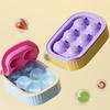 2PCS Silicone Refrigerator Ice Ball Mold Dust Lid Ice Sphere Mold Bar Ice Ball Maker  Easy To Demold
