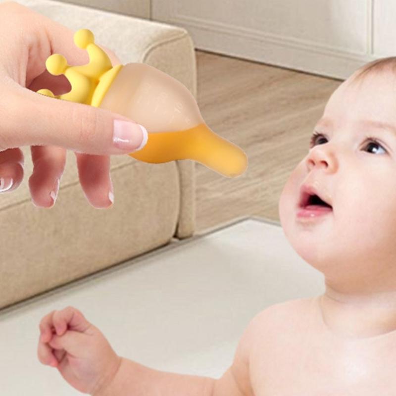 Alimentador Líquido para Bebés 30ML Silicona Utensilios de Alimentación para Entrenamiento para Niños Pequeños Fácil de Limpiar Previene Atoramiento y Sobredosis