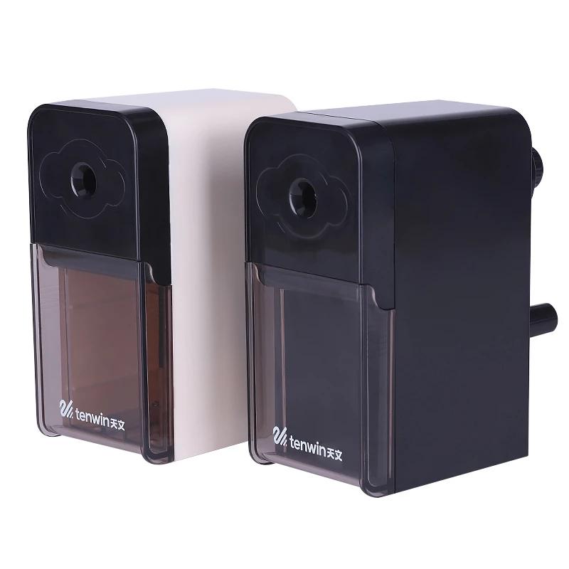 Temperamatite a manovella Tenwin Temperamatite meccanico per studenti d'arte Temperamatite in plastica a manovella per articoli di cancelleria