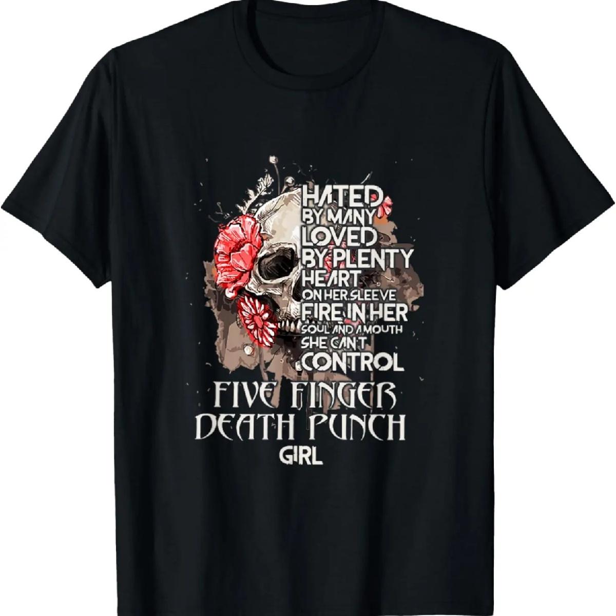 

Five Fingers Death Punchh Girl She Can t Controll T-Shirt XXXXXL різнокольоровий