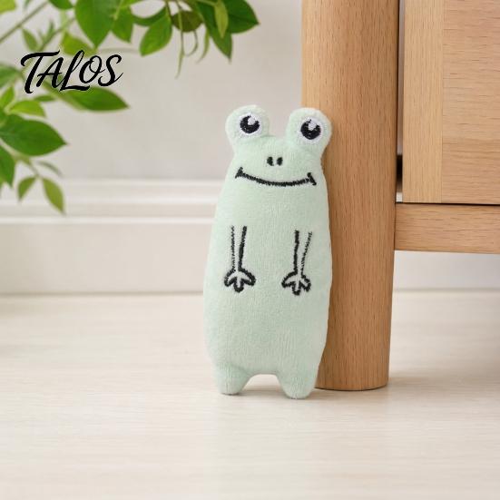 Kitten Teething Toy Stuffed Animal Catnip Toy, Soft Plush Cat Chew Cute Boredom Relief Bear Duck Frog Enrichment for Indoor Cats Kittens