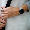 Elegant Slim Waterproof Wristwatch with Steel Mesh Band - Minimalist Japanese Design for Women.