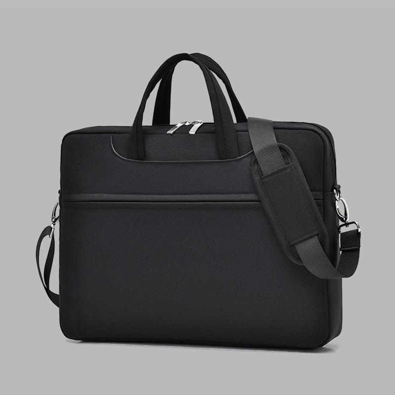 TS JYL laptop bag,17 Inch Air Cushion Laptop Bag Business Briefcase Meeting Document Bag