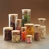 Sealed Food Storage Box Pots Glass Jar Coffee Jars With Lid Transparent Cereal Candy Dried Jars Fridge Storage Tank Containers