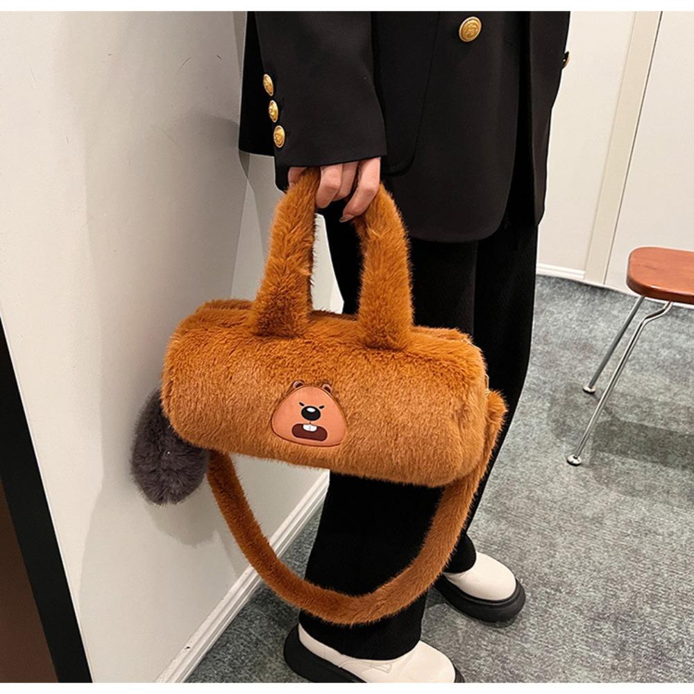Plush Capybara Capybara Plush Backpack Animal Cartoon Cartoon Shoulder Bag Unisex