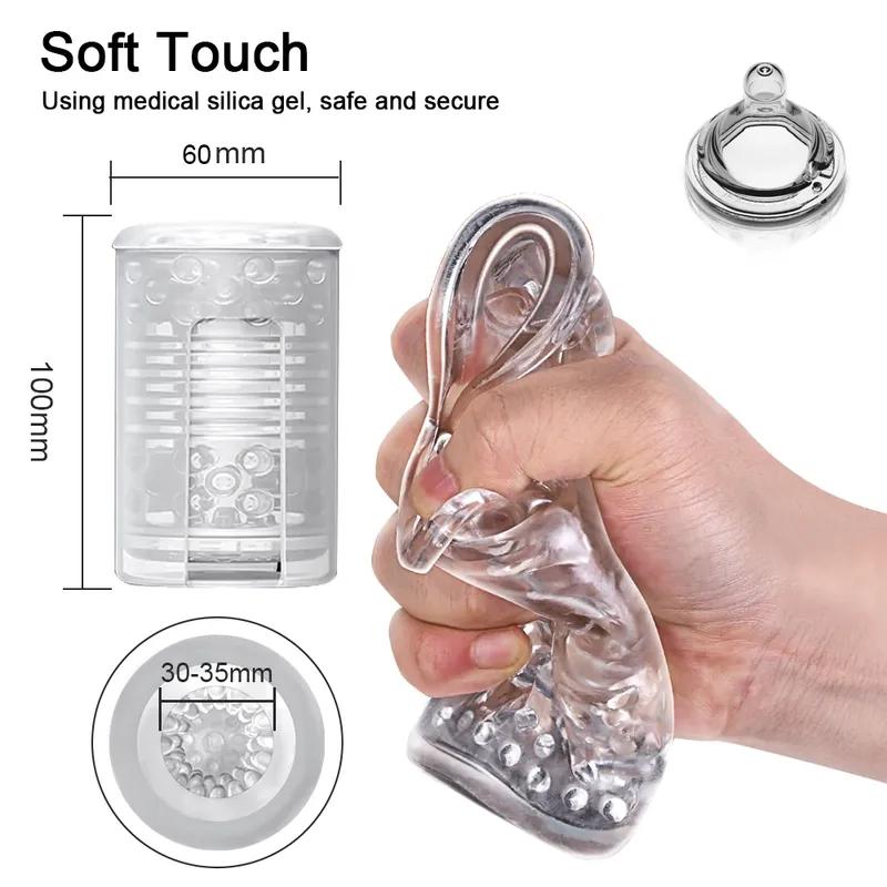 Telescopic Rotation Male Masturbator Vagina Masturbation Blowjob Automatic Male Mastubator Cup Adults Piston Sex Toys for Men