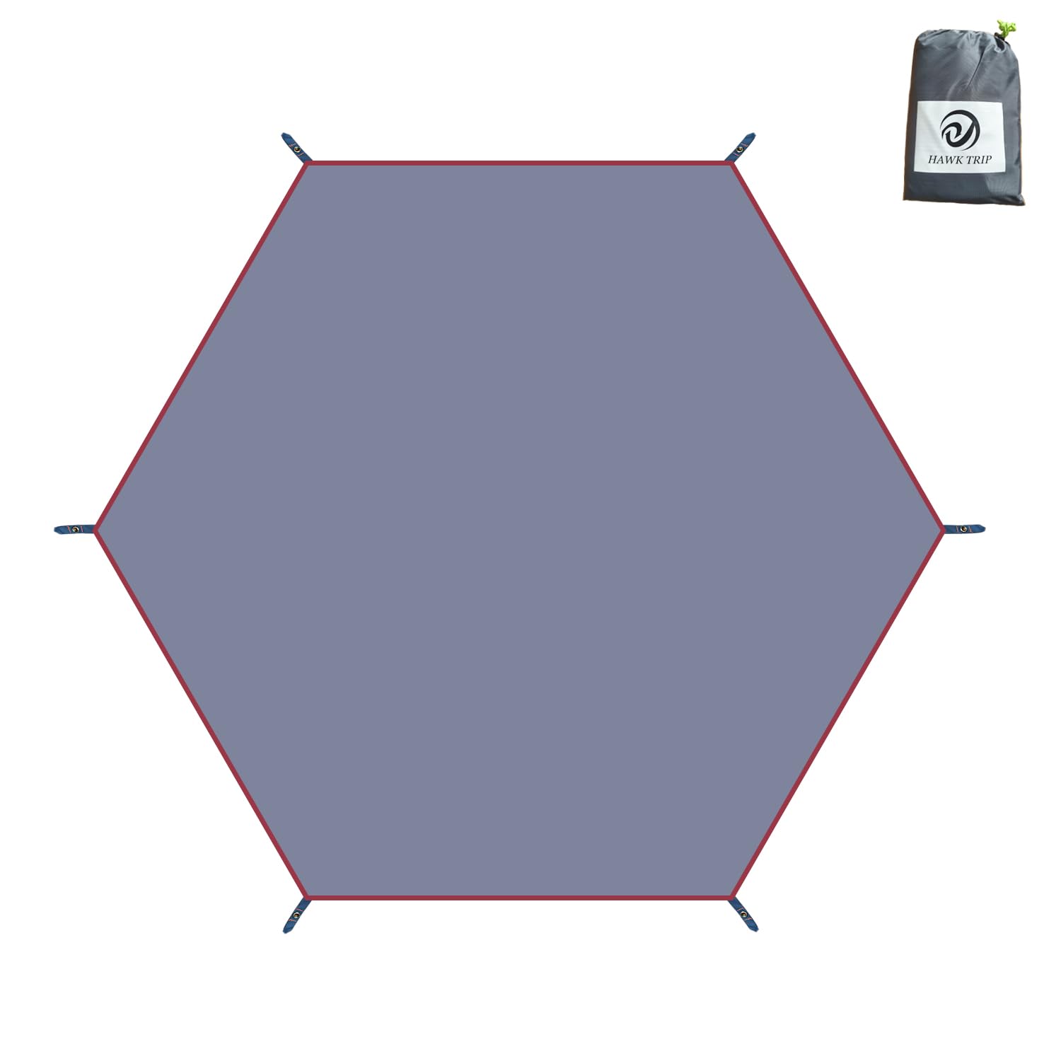 

Hexagonal Ground Sheet, Tent Sheet, Picnic Sheet, Waterproof, Lightweight Tarp, Tent Mat, Hexagonal One-Pole Tent (320*370cm)