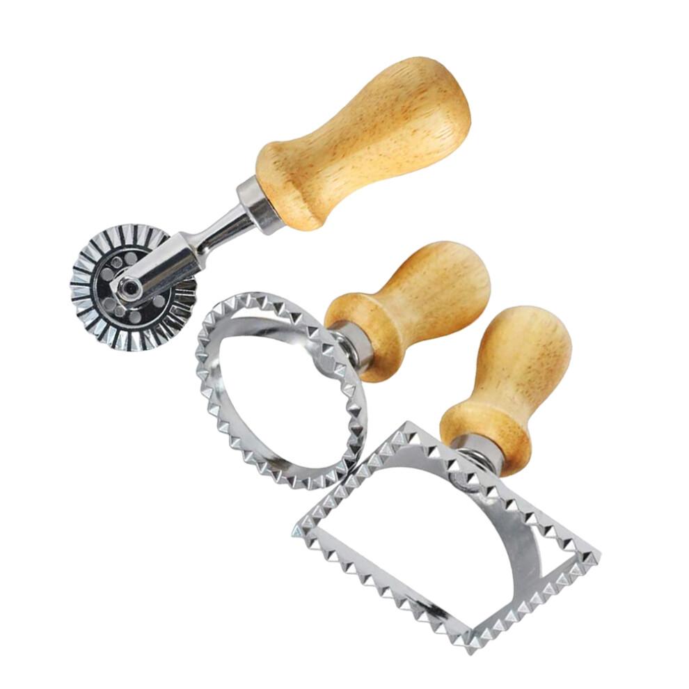 Silver Zinc Alloy Dumpling Maker Pasta Tools For Baking 3pcs