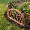 4X Płotek Ogrodowy Brązowy Border Palisada Obrzeże Trawnika Grządki 228 Cm