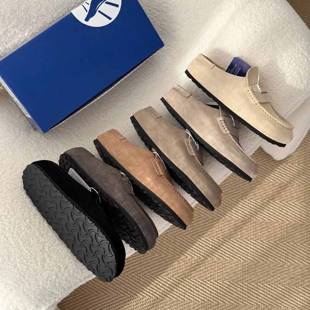 Vintage Thi Bot Cork Sole Women Shoes Leather Slippers Outdoor Casual Shoes Woman Mules Flat Heel Footwear Shoes for Women