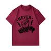 Men's 100% Cotton Crew Neck Short Sleeve T-Shirt, Never Give Up Fist Lightning Print Casual Comfortable Breathable Tee for Daily Workout Inspirational