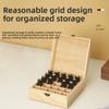 New Wooden Essential Oil Storage Box 12/15/16/25 Slots Durable Essential Oil Carry Case Aromatherapy Container Home Use