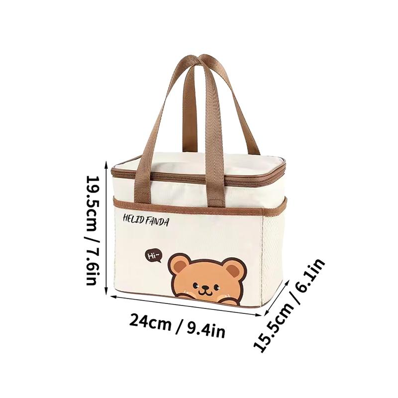 

Портативная термосумка для ланча, большая вместимость, водонепроницаемая сумка-холодильник, сумка для пикника, сумка для бенто, термосумки для хранения еды M