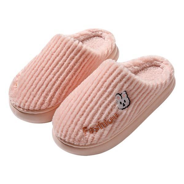 Slippers, Winter Home Shoes, Women s, Warm, Plush Slippers, Cute, Bear Pattern, Rabbit Pattern, Fluffy, Thick Sole, Warm, Heat Retention