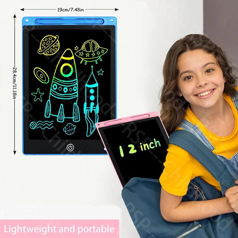 12 Inch Tablets Electronic Handwriting Pad Writing Board Drawing Tablet LCD Screen Writing Tablet Digital Graphic Toys for Child