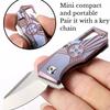 New M390 High-quality Titanium Alloy Folding Mini Knife Is A Portable and Portable Hand Tool for Outdoor Camping