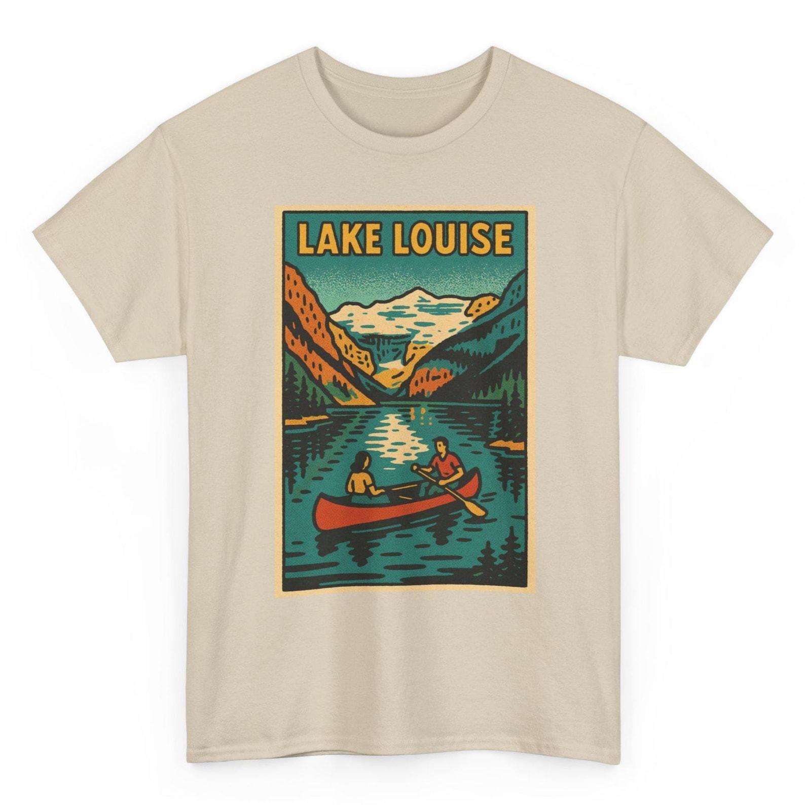 Lake Louise T-Shirt Unisex: Retro Canada Tee 3XL