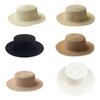 Summer Wide Brim Straw Hat Women Wide Brim Vacation Beach Hat Simple Foldable Travel for Sun Hat Sunscreen UV for Sun Ca