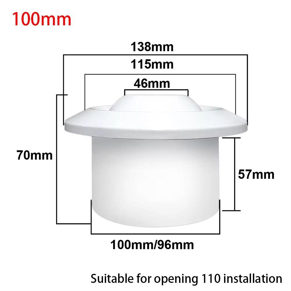1Pcs Circular Air System Outlet Valve Adjustable White Spherical Nozzle Air Vent 75/100/150/200mm ABS Central Ventilation Outlet