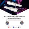 JUNSUNMAY 3-Pin XLR Male to 6.35mm Female Audio Adapter