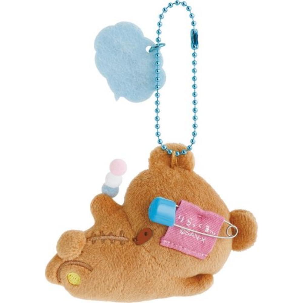 Rilakkuma Yuru Yuru Poka Poka Series Hanging Mascot Badge Soft Plush Toy