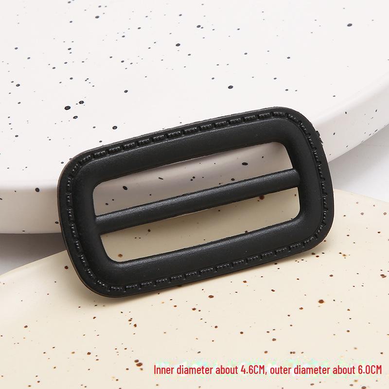 

Ремень для пальто-ветровки из искусственной кожи с пряжкой цвета черного кофе, регулируемая пластиковая квадратная трехскоростная пряжка.