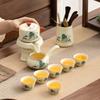 Ru Kung Fu Tea Set, Household Light Luxury High-end Office Semi-automatic Tea Making