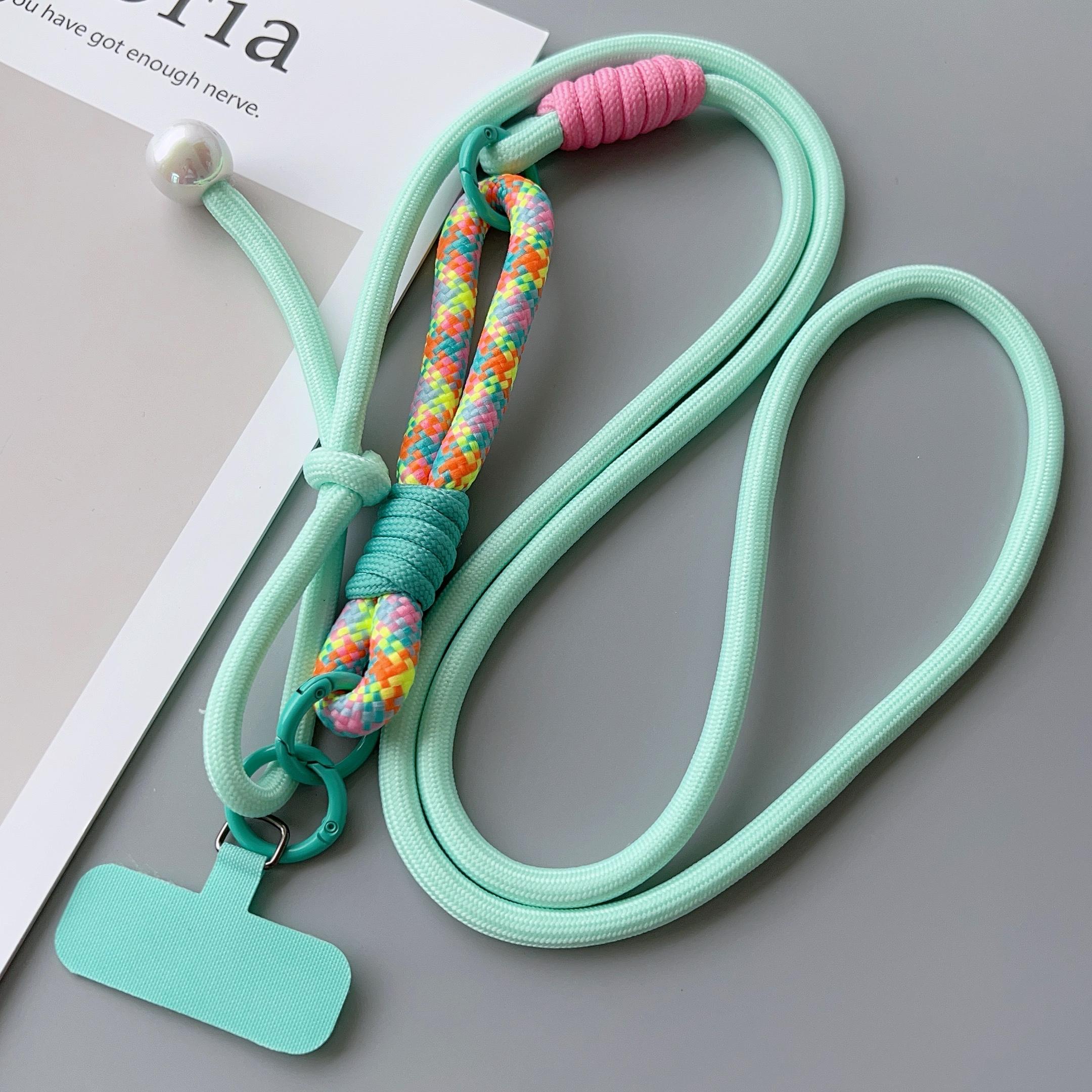 Simple Two-in-one Mobile Phone Lanyard, Crossbody Strap, DIY Wrist Short Rope, Multi-Functional Adjustable Fancy Lanyard Polyester / Nylon