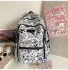 2024 Korean-Style Large Capacity Backpack for Junior High Students: Fashionable, Casual, Versatile Campus Gear