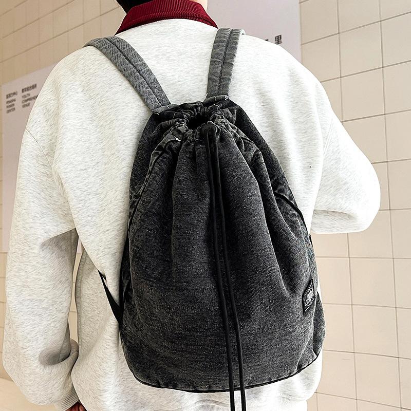Children's Small Schoolbag, Elementary School Students, Girls, Middle School Students, College Students, Boys, Denim Backpack, Fashion Backpack