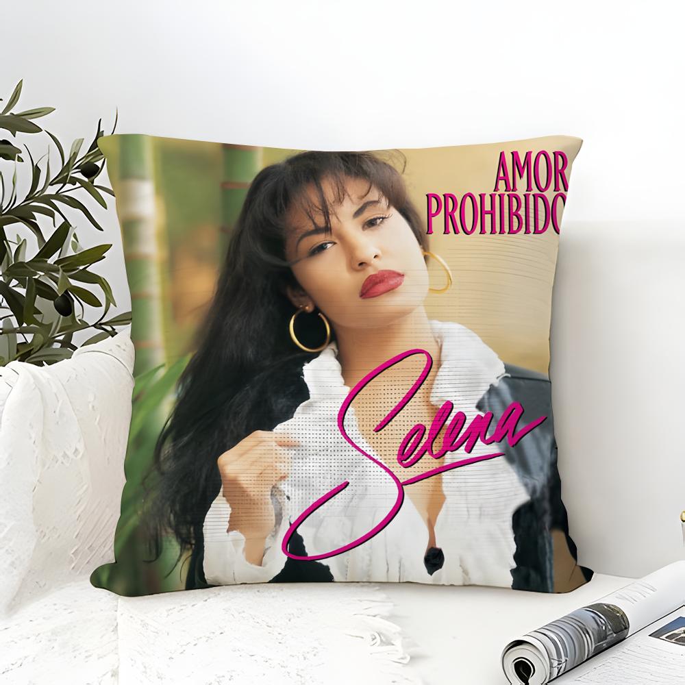 Music Of Latin Singer S-Selena 2 Pillow Case Linen Pillow Case Sofa Home Decor Cushion Cover Cushion Cove