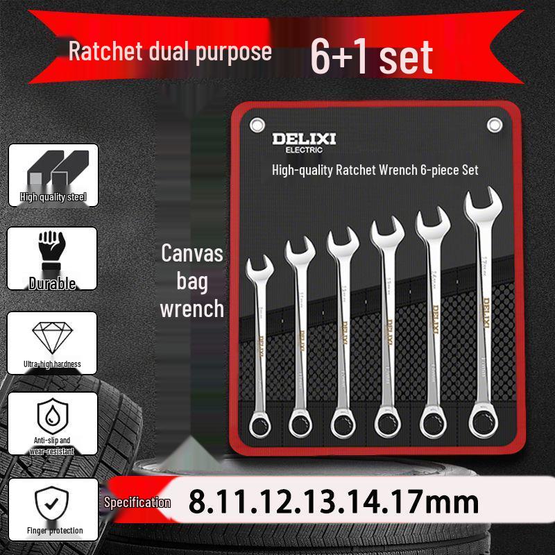Open-End & Box-End Combination Wrench Set – Compact and Complete