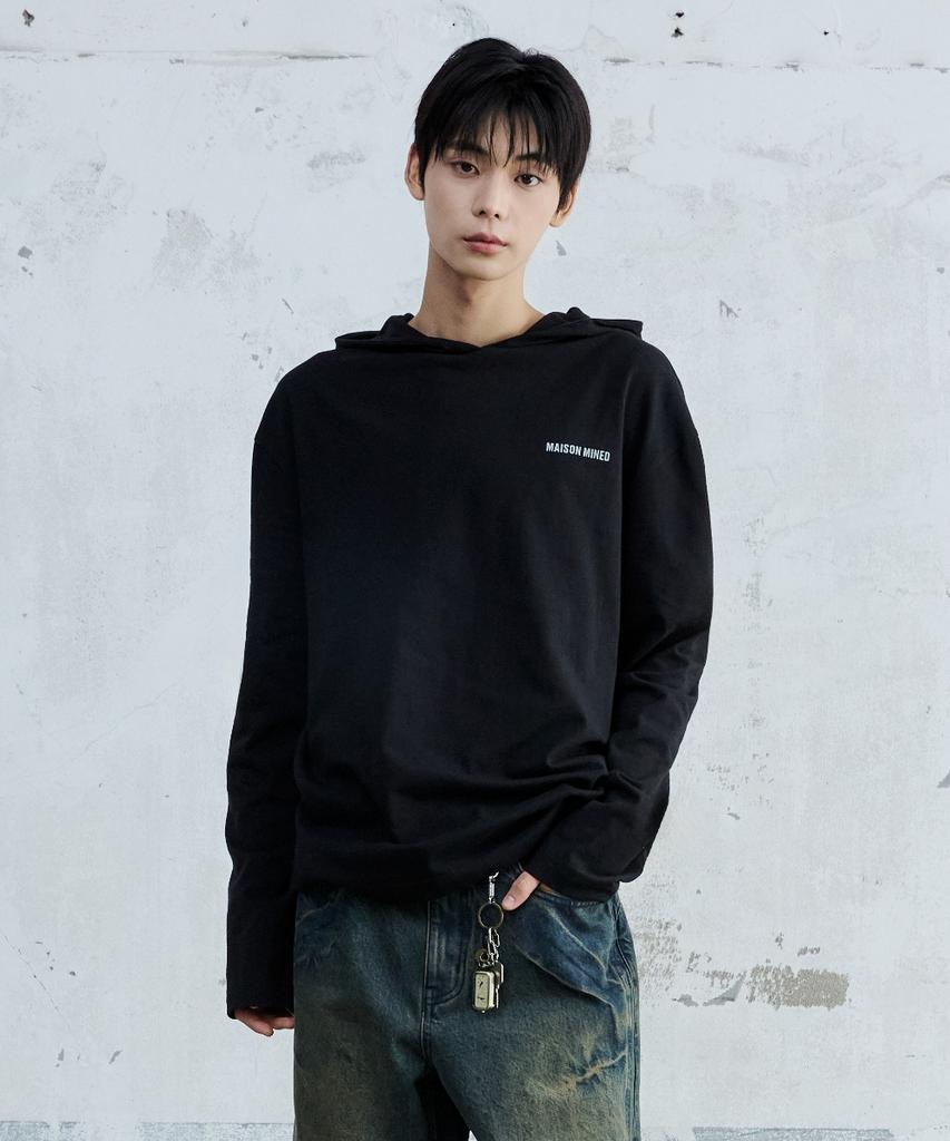 Maison Hooded Long Sleeve Black