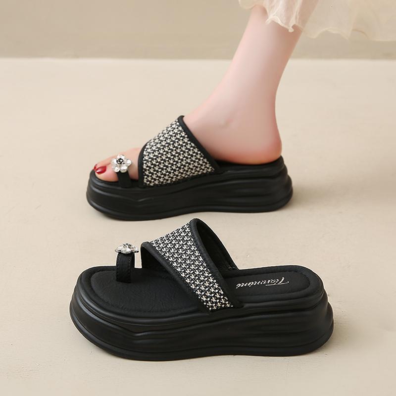 CRLAYDK Womens Slide Sandals Wedge Shoes Casual Summer Platform Dressy Flip Flops Ladies Beach Walking Travel Outdoor Slippers