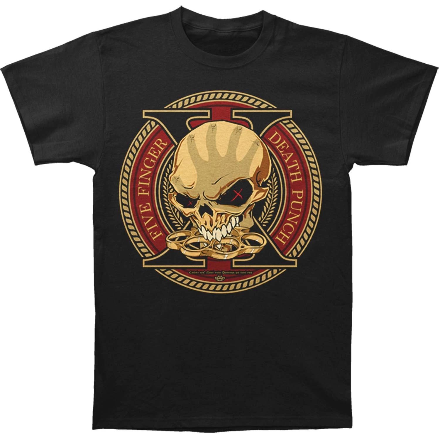 Men s Five Finger Death Punch Trouble Decade Of Destruction T-shirt Small Black XS