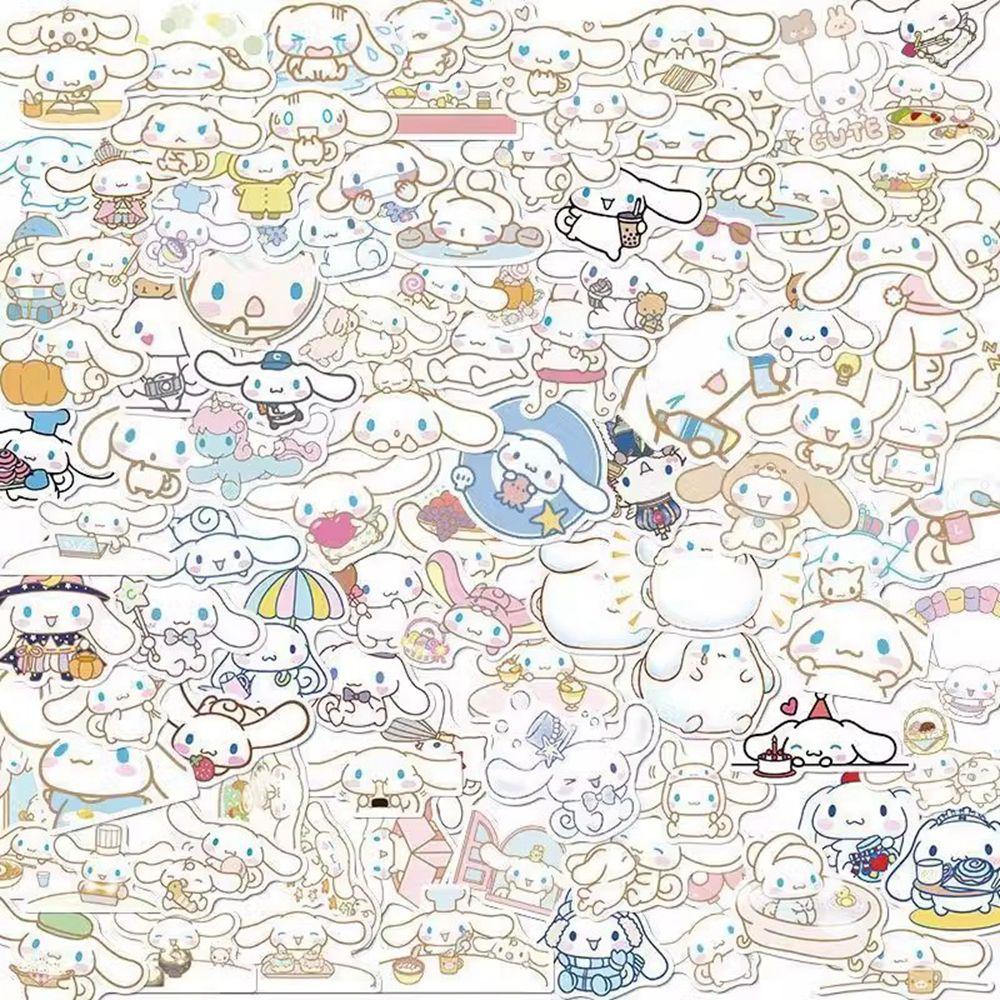 50/100pcs Cute Cinnamoroll Sticker Pack Cartoon Phone Case Waterproof Anime Stickers Kid Toy Laptop Skin Kawaii Sanrio Stickers
