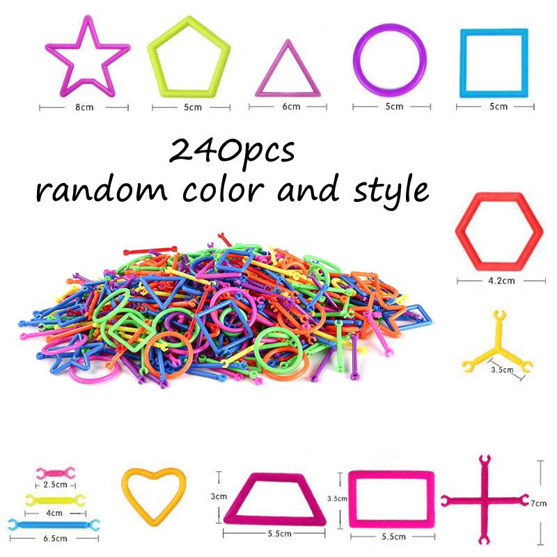 65/120/240pcs Assembled Building Blocks DIY Smart Stick Blocks Children Imagination Creativity Educational Learning Toy Gift DDJ