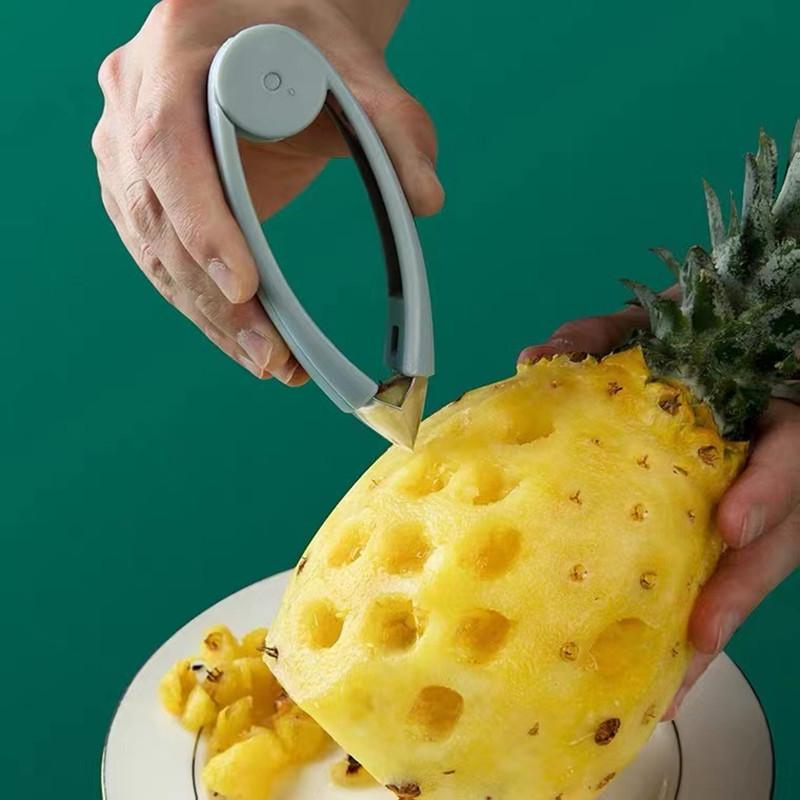 New 1pcs Strawberry Steel Pineapple Eye Peeler Fruit and Vegetable Practical Seed Remover Clip Fruit Tools Kitchen Gadgets