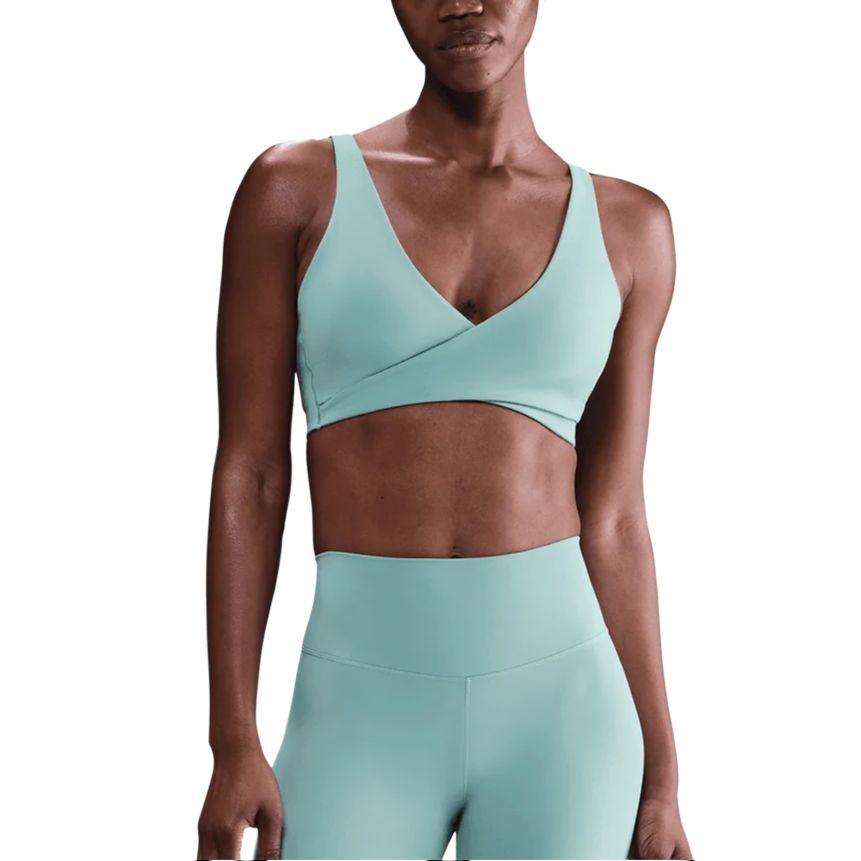 Nike One Solid Logo Fitted Sports Bra Women underwear HQ2813-017 S