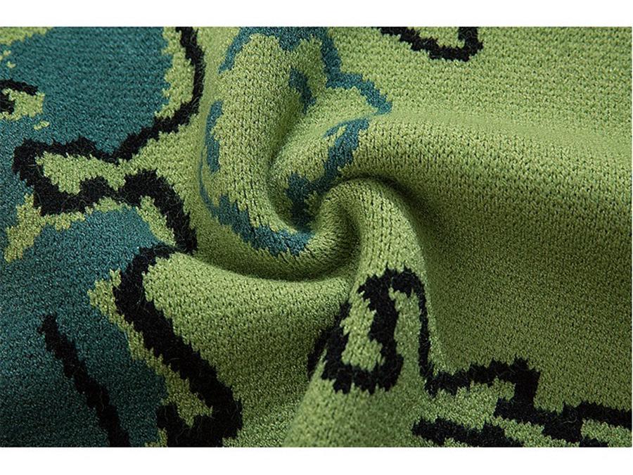 Unisex Dinosaur Knitted Wool Sweater