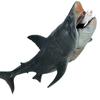 BACALYSO Megalodon Great White Shark Figure Marine Creature 27cm PVC Realistic Model Open Close Mouth Finished Product