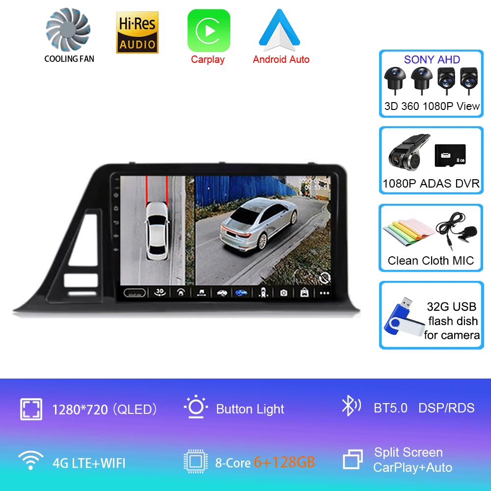 For Toyota C-HR CHR 2016-2020 Car Radio Android 14 Carplay Auto Screen Multimedia Player Right Hand Driver Stereo 2din Head Unit