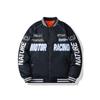 American Motorcycle Jacket Cotton Clothes Men's Autumn and Winter Thickened High Street Cotton Clothes Ruffian Handsome Racing Clothes